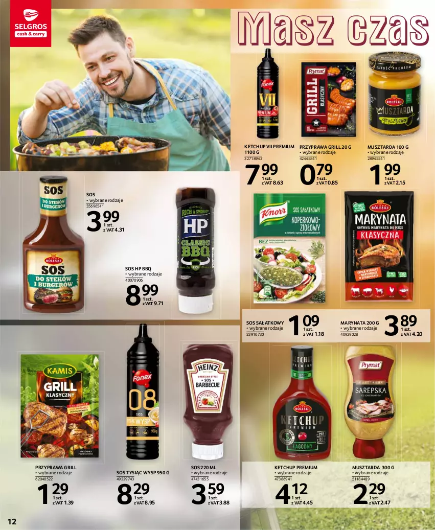 Gazetka promocyjna Selgros - Katalog Grill - ważna 15.04 do 28.04.2021 - strona 12 - produkty: Grill, HP, Ketchup, Mus, Musztarda, Sałat, Sos