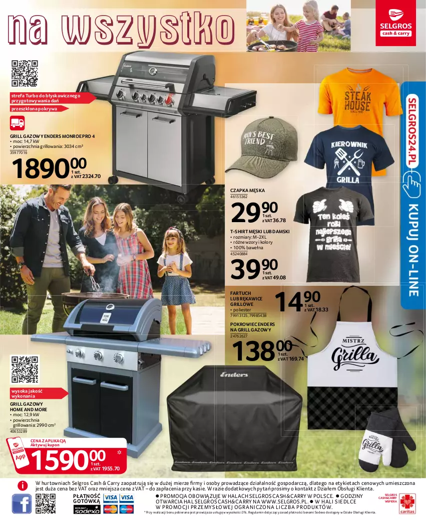 Gazetka promocyjna Selgros - Katalog Grill - ważna 15.04 do 28.04.2021 - strona 3 - produkty: Czapka, Fa, Gra, Grill, Grill gazowy, LG, Pokrowiec, Pokrywa, Rękawice, Sok, T-shirt, Wełna