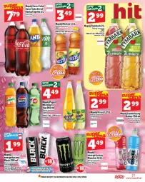 Gazetka promocyjna Topaz - Gazetka - Gazetka - ważna od 15.10 do 15.10.2025 - strona 21 - produkty: Top, 7up, Coca-Cola, Pepsi, Napój izotoniczny, Tymbark, Oshee, Fanta, Sprite, Napój, Nestea, Fa