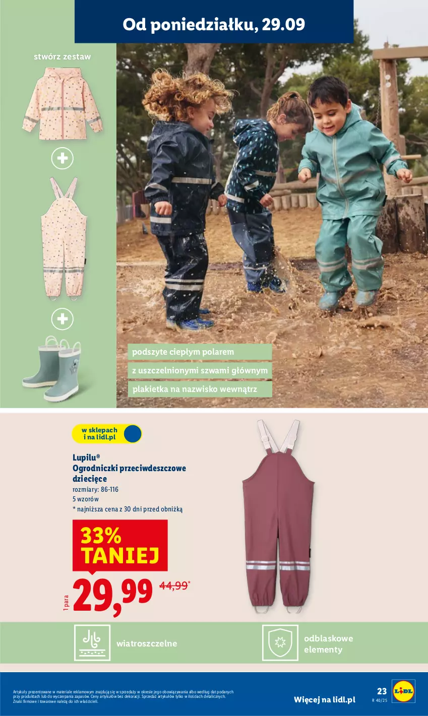 Gazetka promocyjna Lidl - GAZETKA - ważna 29.09 do 04.10.2025 - strona 31 - produkty: Dzieci