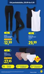 Gazetka promocyjna Lidl - GAZETKA - Gazetka - ważna od 04.10 do 04.10.2025 - strona 27 - produkty: Top, Sok, Gin, Majtki, Kosz, Rajstopy, Legginsy