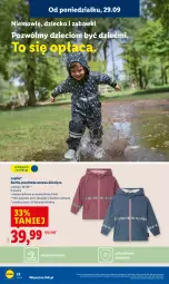 Gazetka promocyjna Lidl - GAZETKA - Gazetka - ważna od 04.10 do 04.10.2025 - strona 30 - produkty: Kurtka, Dzieci