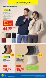 Gazetka promocyjna Lidl - GAZETKA - Gazetka - ważna od 04.10 do 04.10.2025 - strona 44 - produkty: Sok, Karp, Skarpetki, Moda, Bluza