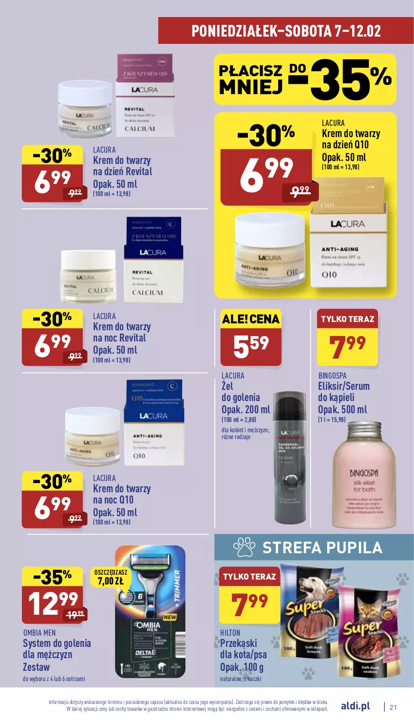 Gazetka promocyjna Aldi - Katalog spożywczy - ważna 07.02 do 12.02.2022 - strona 21 - produkty: Fa, Krem do twarzy, Przekąski dla kota, Rum, Ser, Serum, Tera