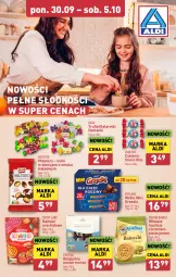 Gazetka promocyjna Aldi - Pełna oferta - Gazetka - ważna od 05.10 do 05.10.2024 - strona 20 - produkty: Goplana, Cukier, Kamyki arachidowe, Mini Grześki, Wafle, LANA, Grześki, Galaretki, Owoce morza, Owoce, Cukierki, Gala, Kakao, Lanki, LG