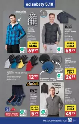 Gazetka promocyjna Aldi - Pełna oferta - Gazetka - ważna od 05.10 do 05.10.2024 - strona 35 - produkty: Top, Kurtka, Karp, Kosz, Czapka, Bluza polarowa, Koszula, LANA, Rękawice, Bluza, Rękawice robocze, Fa