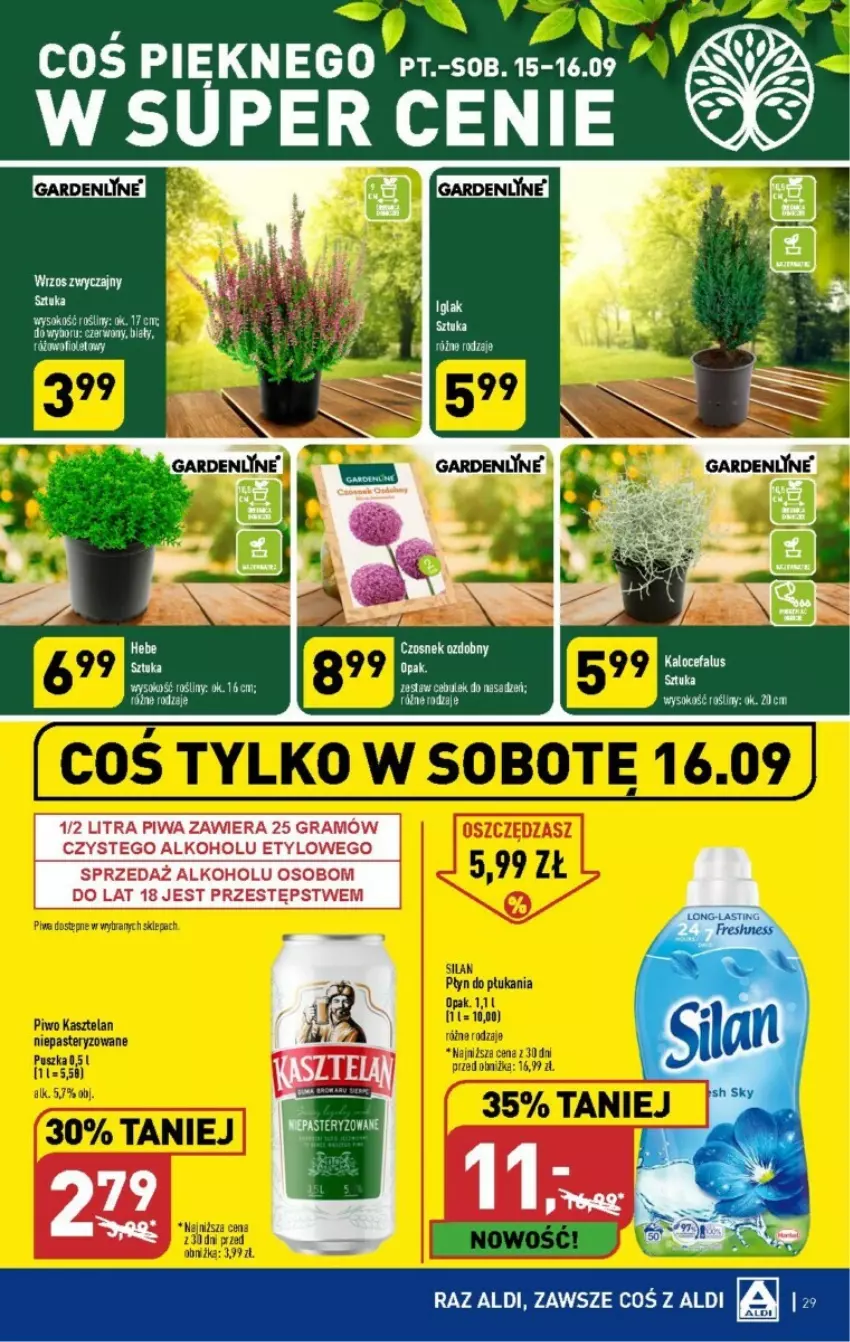 Gazetka promocyjna Aldi - ważna 11.09 do 16.09.2023 - strona 22 - produkty: Fa, Gra, O nas, Piwa, Sok