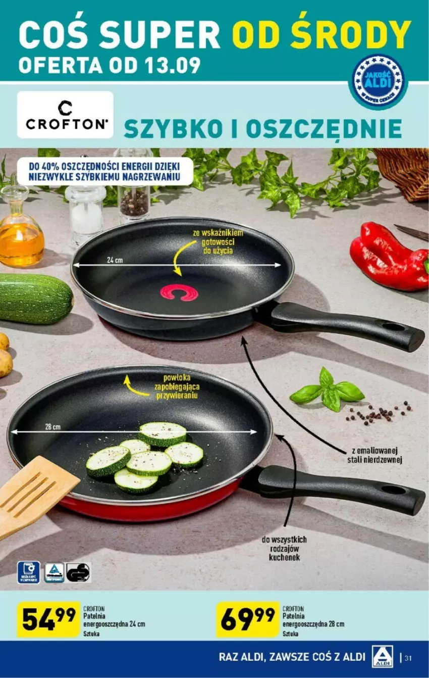 Gazetka promocyjna Aldi - ważna 11.09 do 16.09.2023 - strona 25 - produkty: Patelnia