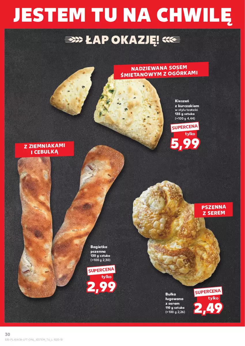 Gazetka promocyjna Kaufland - Gazetka tygodnia - ważna 19.09 do 25.09.2024 - strona 30 - produkty: Bagietka, Bagietka pszenna, Bułka, Kurczak, Ser, Sos