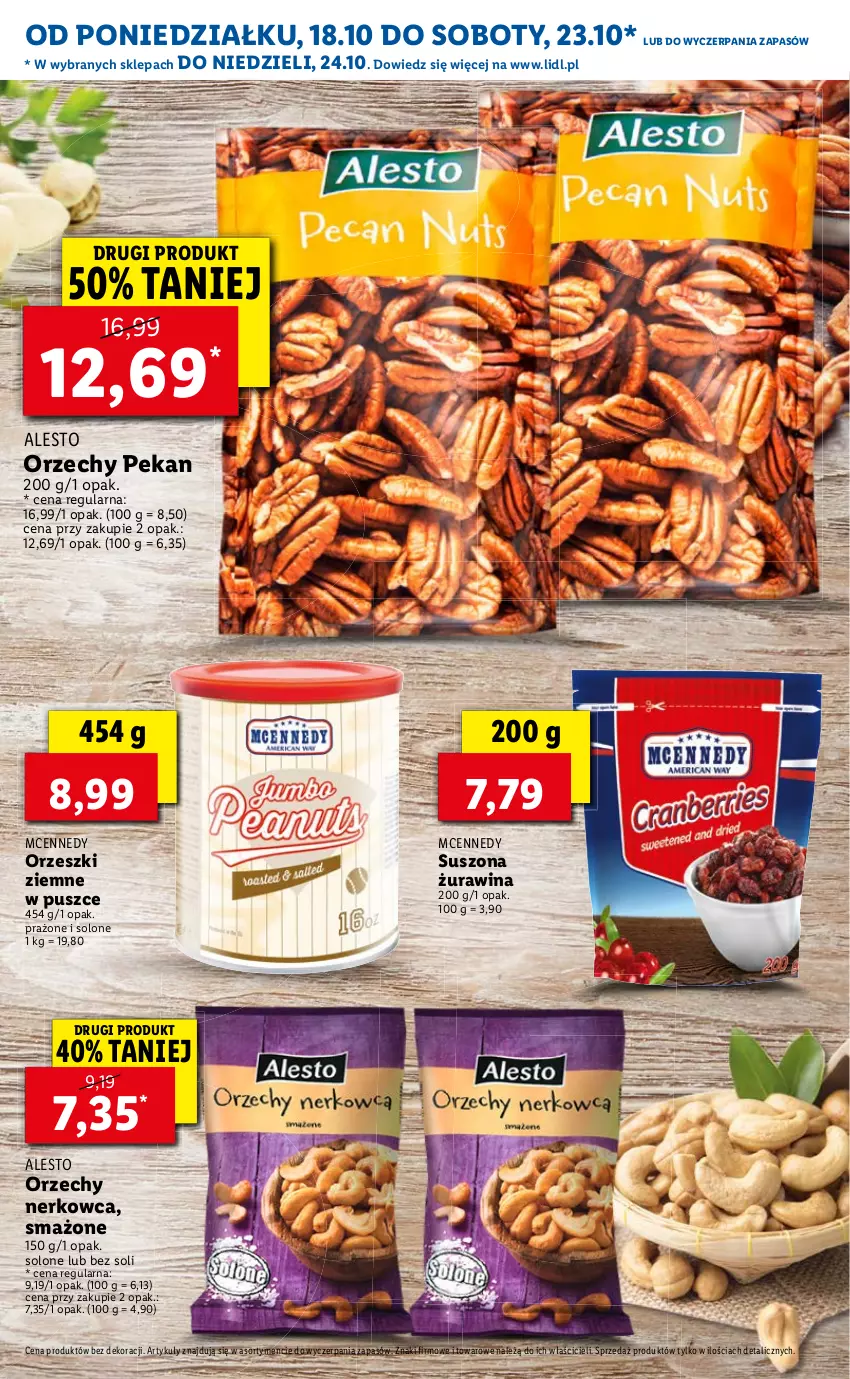 Gazetka promocyjna Lidl - Smaki USA - ważna 18.10 do 23.10.2021 - strona 9 - produkty: Orzeszki, Orzeszki ziemne