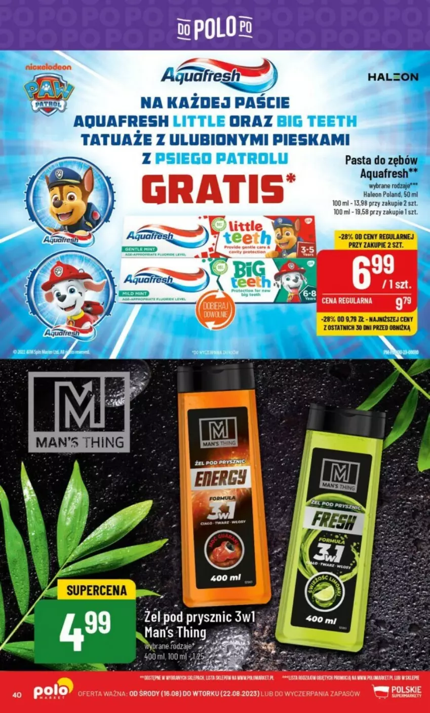 Gazetka promocyjna PoloMarket - ważna 30.08 do 05.09.2023 - strona 35 - produkty: Aquafresh