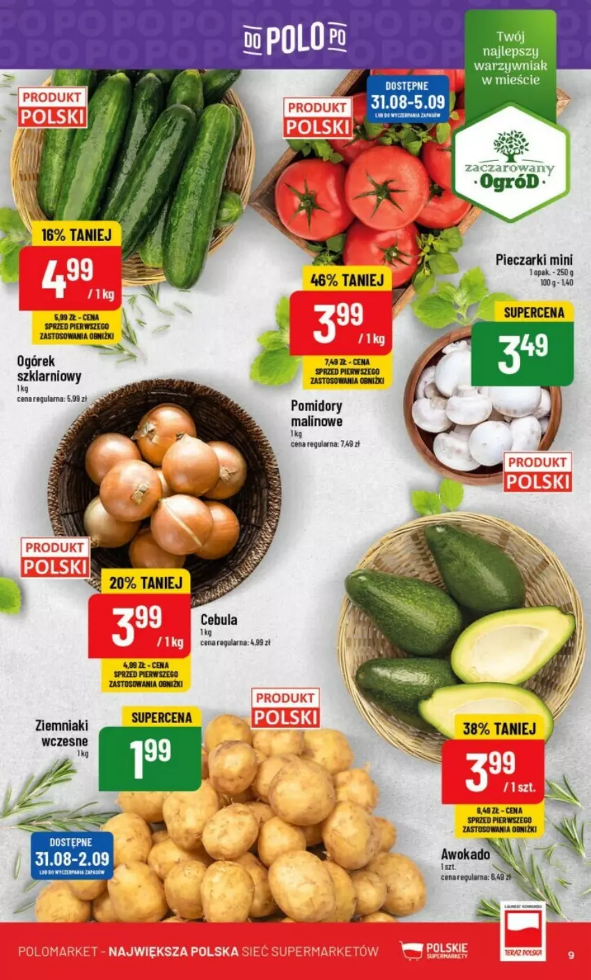 Gazetka promocyjna PoloMarket - ważna 30.08 do 05.09.2023 - strona 54 - produkty: Cebula, Ogórek, Piec, Pomidory, Ziemniaki