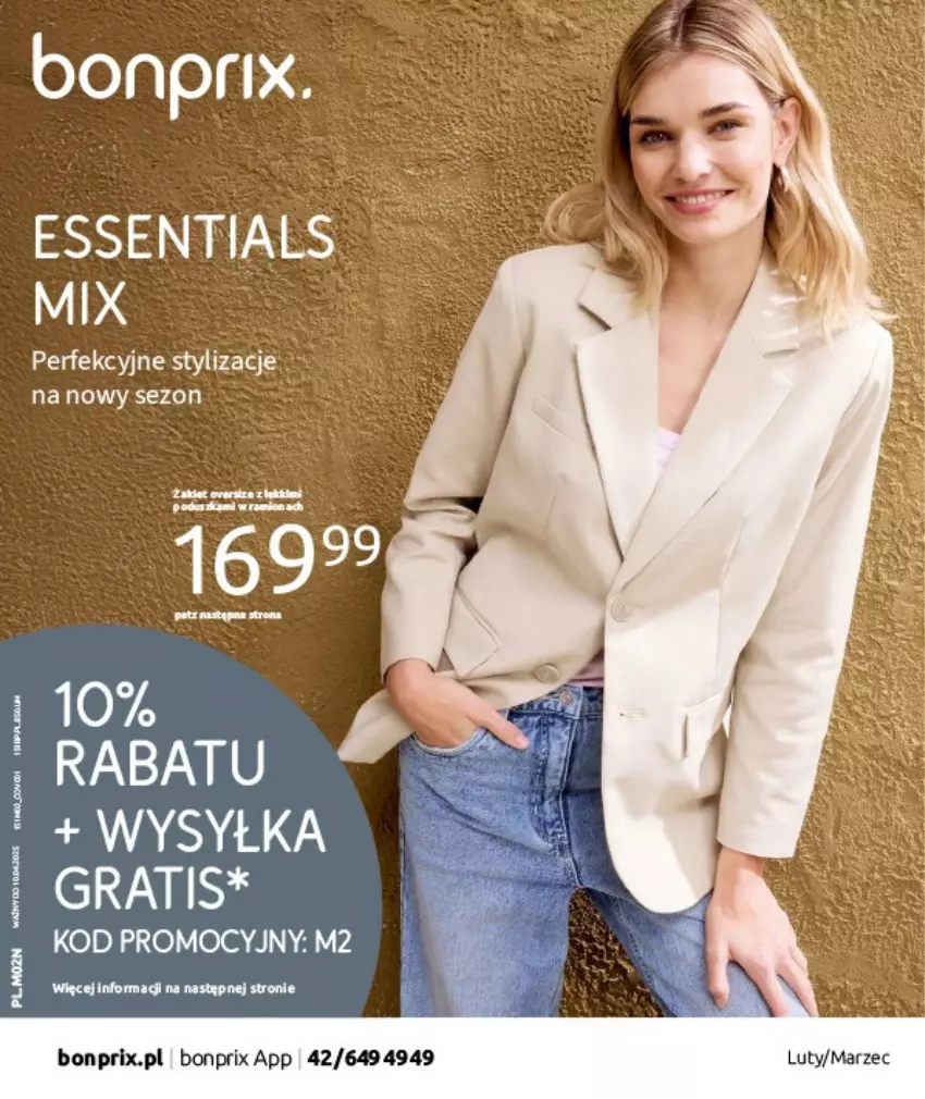 Gazetka promocyjna Bonprix - ESSENTIALS MIX - ważna 17.02 do 10.04.2025 - strona 1 - produkty: Fa, Gra