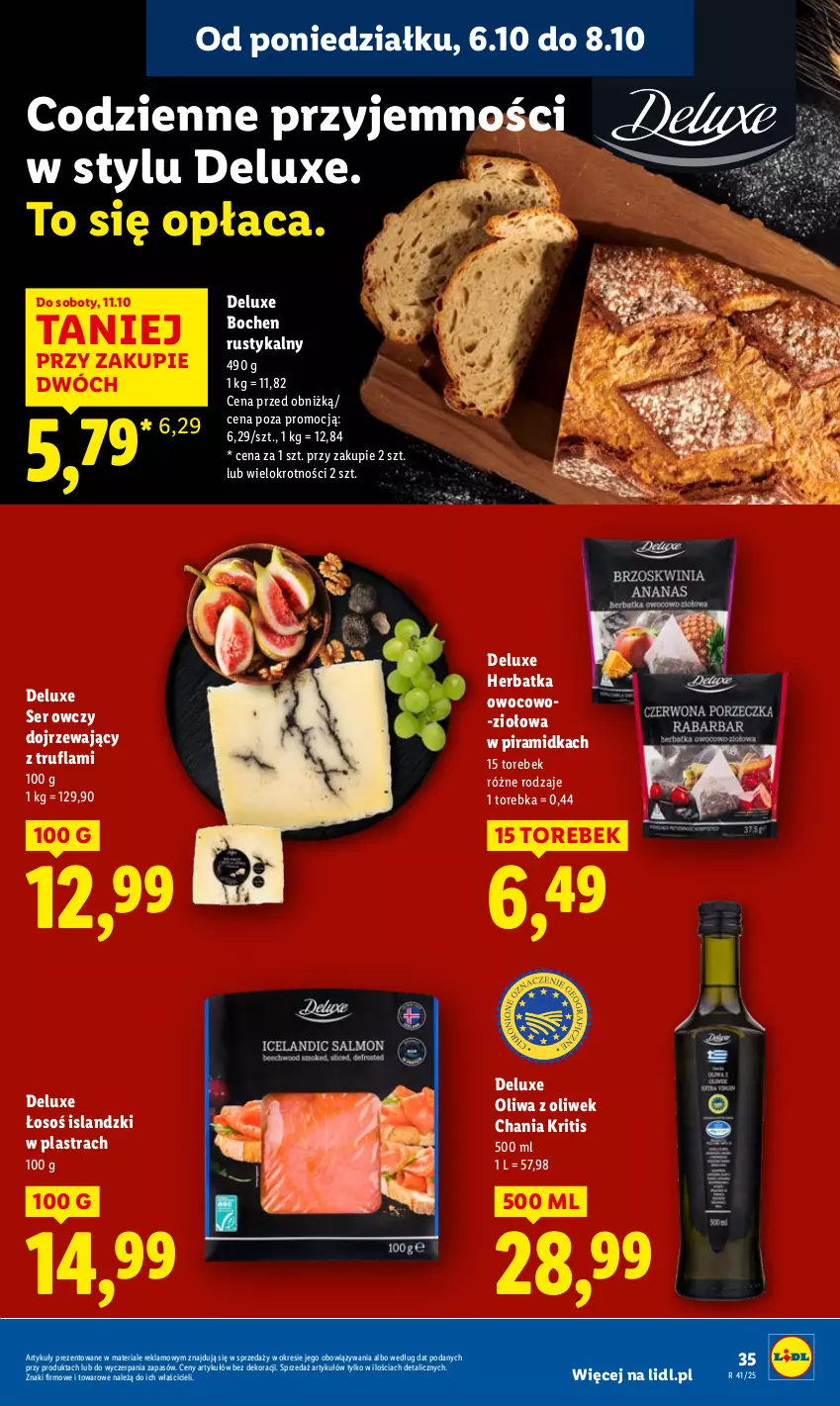 Gazetka promocyjna Lidl - GAZETKA - ważna 06.10 do 08.10.2025 - strona 35 - produkty: Isla, Oliwa z oliwek, Rust, Ser, Ser owczy, Torebka
