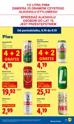Gazetka promocyjna Lidl - GAZETKA - Gazetka - ważna od 08.10 do 08.10.2025 - strona 53 - produkty: Piwa, Koc, Gra, Namysłów, Kasztelan, Warka, Okocim, Lech Premium