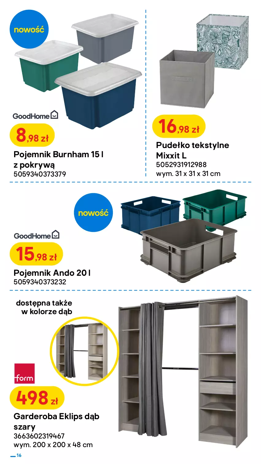 Gazetka promocyjna Castorama - Gazetka Castorama - ważna 29.12.2021 do 16.01.2022 - strona 16 - produkty: Klej, Płyta, Pojemnik, Półka, Por, Pudełko, Sos