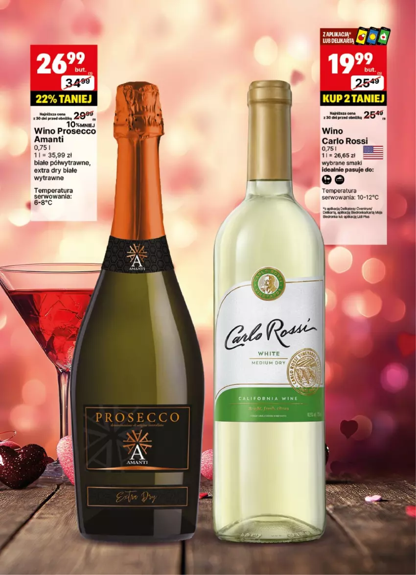 Gazetka promocyjna Delikatesy Centrum - DeliBarek DC06-DC07 - ważna 03.02 do 16.02.2025 - strona 6 - produkty: Carlo Rossi, Prosecco, Ser, Wino