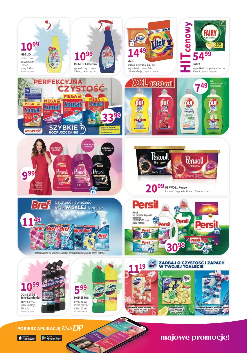 Gazetka promocyjna Drogerie Polskie - Gazetka - ważna 13.05 do 31.05.2022 - strona 8 - produkty: Domestos, Fa, Fairy, Perwoll, Vizir