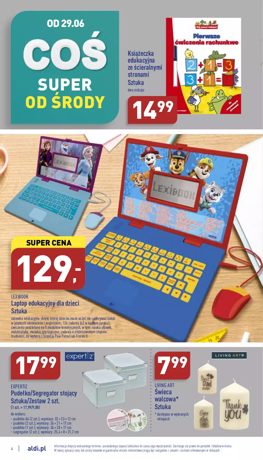 Gazetka promocyjna Aldi - Zaplanuj zakupy wcześniej - ważna 27.06 do 02.07.2022 - strona 4 - produkty: Dzieci, Frozen, Gry, Pudełko, Top, Zabawka