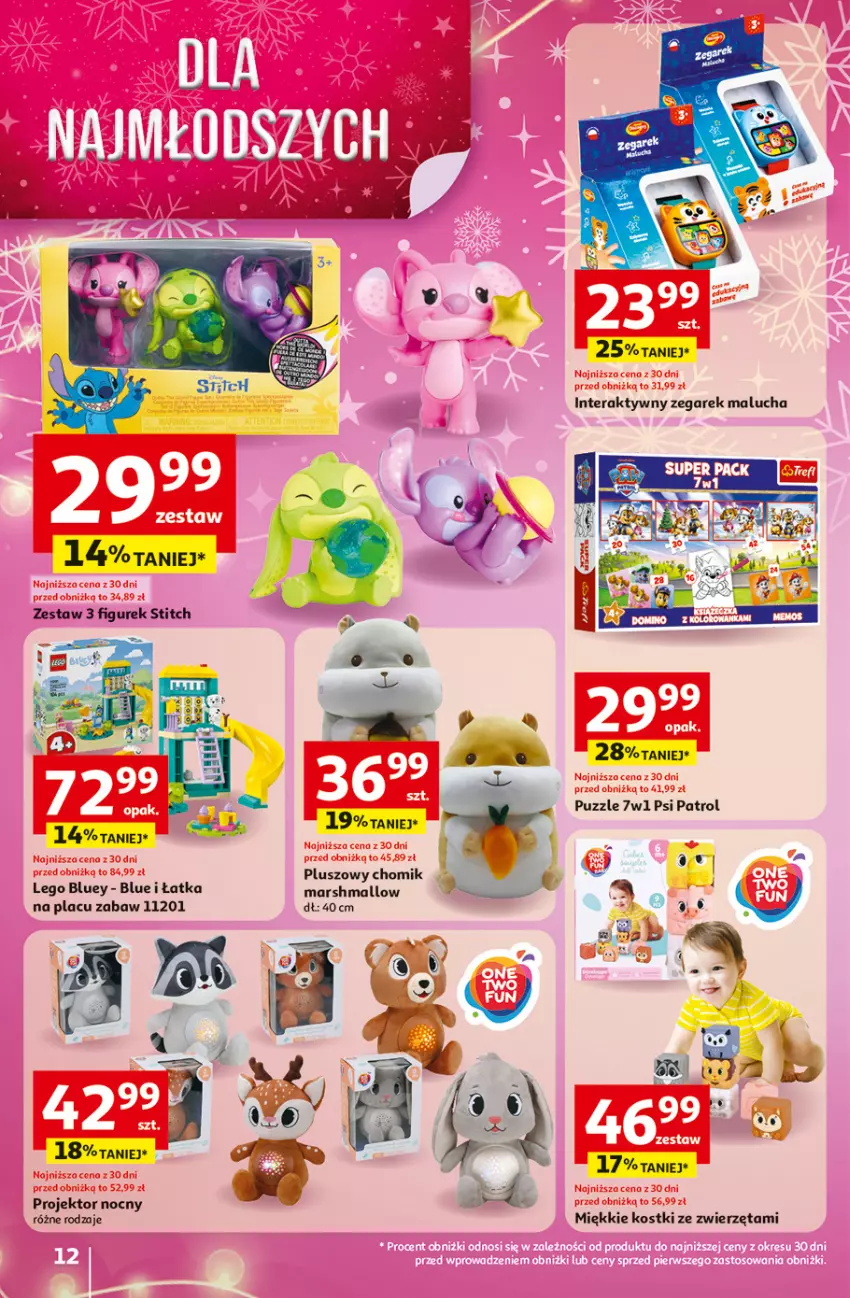 Gazetka promocyjna Auchan - Gazetka Święta jak babcię kocham Hipermarket Auchan - ważna 27.11 do 03.12.2025 - strona 12 - produkty: LEGO, Mars, Psi Patrol, Puzzle, Tera, Zegar, Zegarek, Zwierzęta