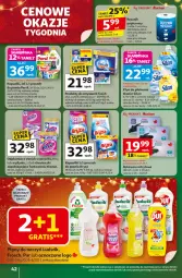Gazetka promocyjna Auchan - Gazetka Święta jak babcię kocham Hipermarket Auchan - Gazetka - ważna od 03.12 do 03.12.2025 - strona 42 - produkty: Ludwik, Frosch, Sól, Pur, Gra, Papier, Finish, Proszek do prania, Persil, Odplamiacz, Silan, Płyn do płukania, Rękawice, Ręcznik, Chusteczki, Vanish, Produkty do zmywarek, Bryza, Fa