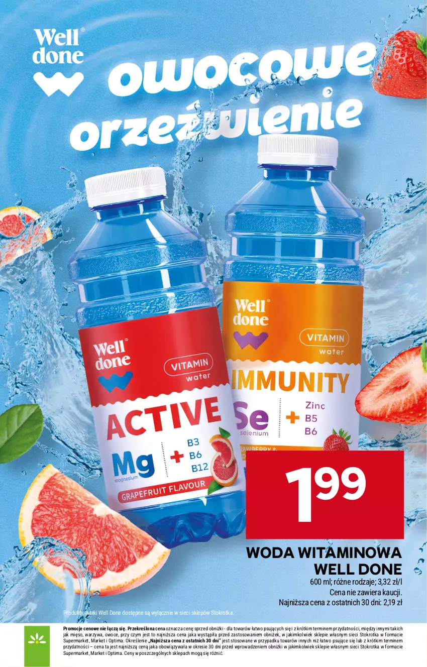 Gazetka promocyjna Stokrotka - Market - ważna 02.07 do 08.07.2026 - strona 22 - produkty: Mięso, Optima, Owoce, Warzywa, Woda