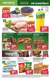 Gazetka promocyjna Stokrotka - Market - Gazetka - ważna od 08.07 do 08.07.2026 - strona 1 - produkty: Kurczak, Warzywa, Kujawski, Por, Filet z piersi kurczaka, Big Milk, Chipsy, Kawa mielona, Kawa, Lody, Tarczyński, Optima, Torba, Algida, Kaszanka, Lavazza, Owoce, Kabanos, Kasza, Lay’s, Olej, Kiełbasa, Mięso, LG
