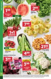 Gazetka promocyjna Stokrotka - Market - Gazetka - ważna od 08.07 do 08.07.2026 - strona 10 - produkty: Kalafior, Warzywa, Gra, Sałata masłowa, Papryka, Truskawki, Papryka biała, Sałat, Optima, Buraki, Owoce, Seler naciowy, Arbuz, Masło, Rzodkiewka, Mięso