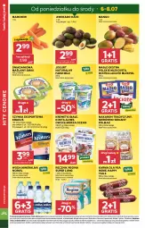 Gazetka promocyjna Stokrotka - Market - Gazetka - ważna od 08.07 do 08.07.2026 - strona 6 - produkty: Makaron, Jogurt naturalny, Krakus, Warzywa, Por, Gin, Gra, Jogurt, Mlekovita, Szynka, Optima, Ręcznik, Farm Milk, Sport, Owoce morza, Krewetki, Danio, Woda mineralna, Owoce, Woda, Masło, Mango, Olma, Mięso, Mleko, Fa
