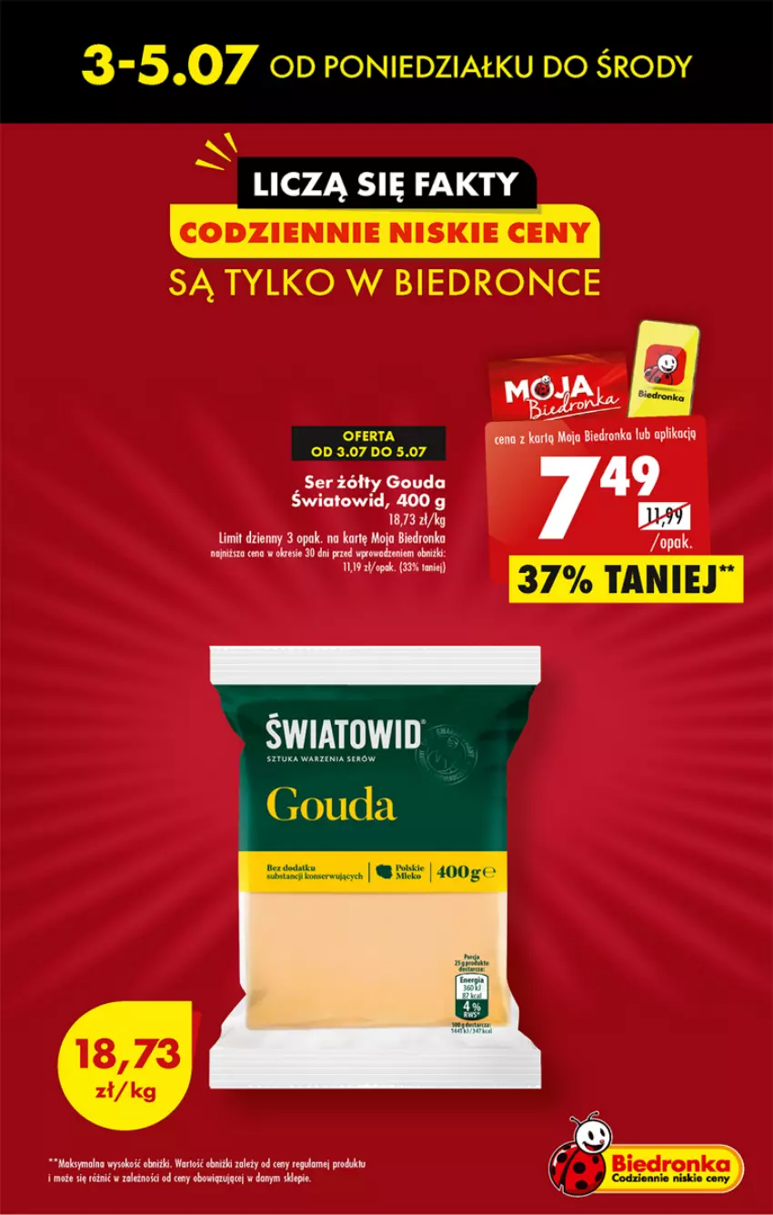 Gazetka promocyjna Biedronka - Od poniedzialku - ważna 10.07 do 15.07.2023 - strona 3 - produkty: Dron, Gouda, Ser