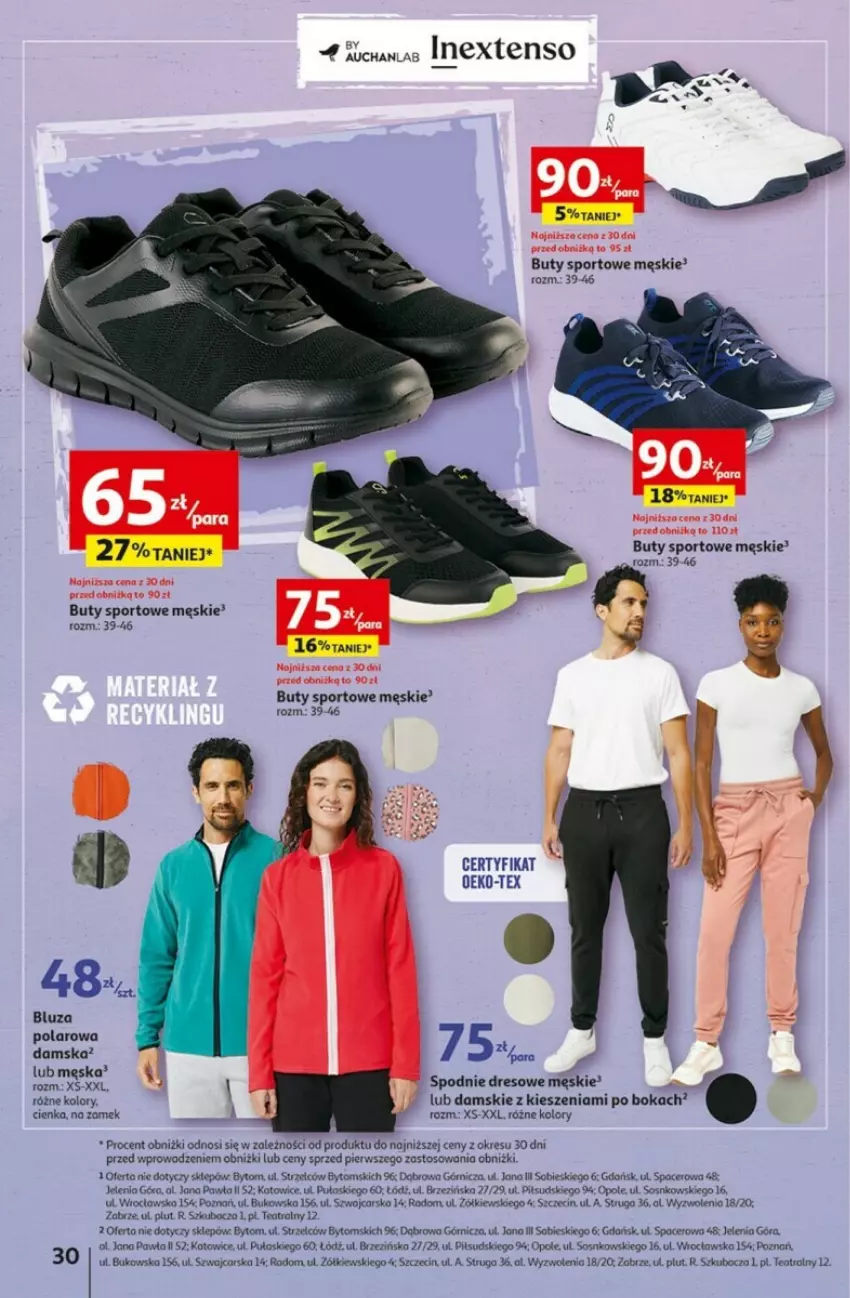 Gazetka promocyjna Auchan - ważna 21.09 do 27.09.2023 - strona 24 - produkty: Acer, Bluza, Bluza polarowa, Buty, Cars, Dres, Por, Sos, Spodnie, Spodnie dresowe, Sport