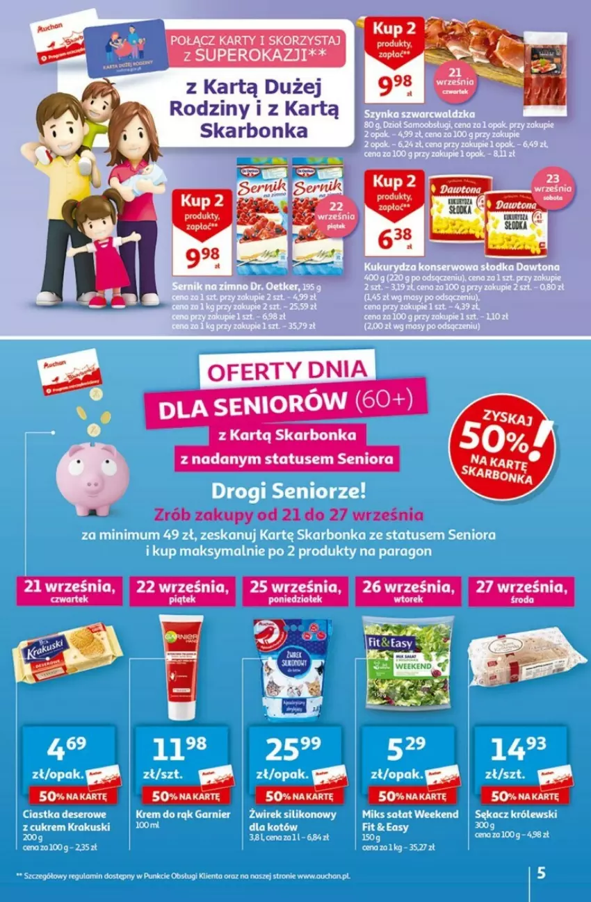 Gazetka promocyjna Auchan - ważna 21.09 do 27.09.2023 - strona 36 - produkty: Koc, Krakus, Krakuski, Sok