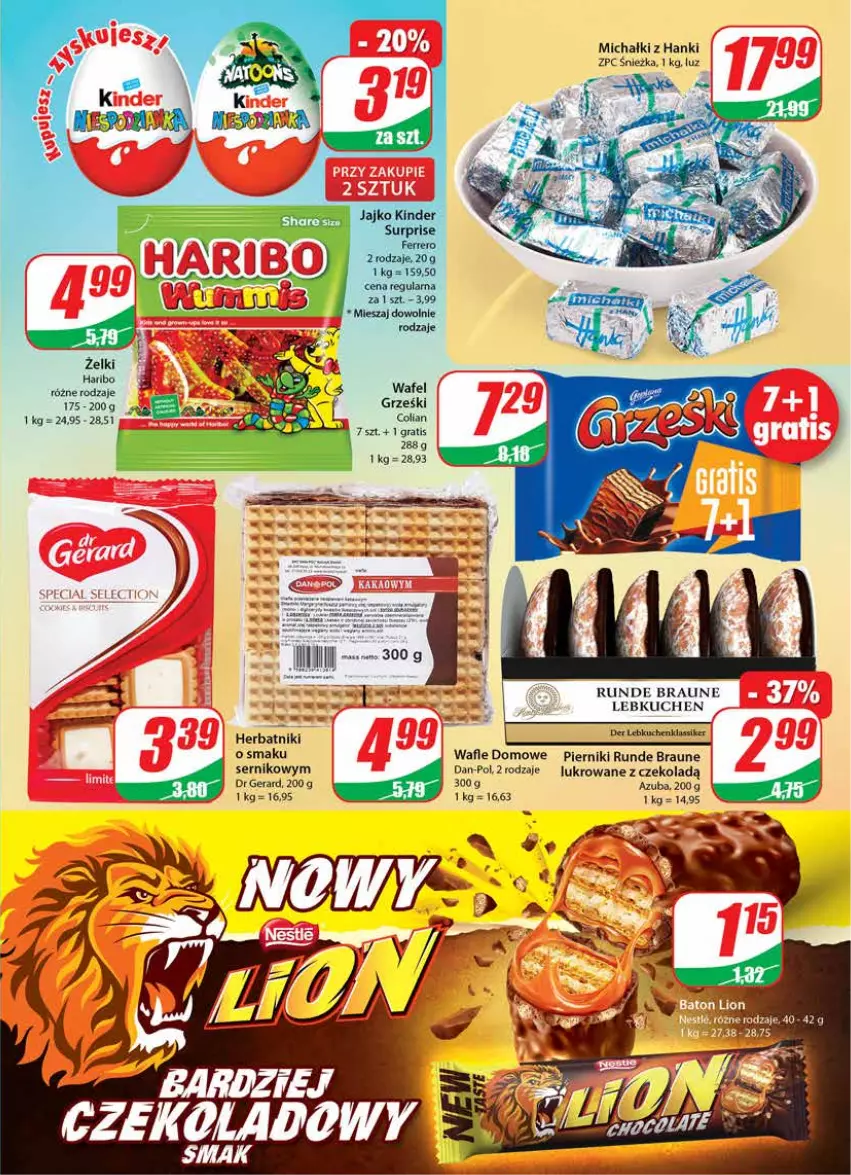 Gazetka promocyjna Dino - Gazetka - ważna 30.03 do 05.04.2022 - strona 3 - produkty: Braun, Dr Gerard, Gra, Grześki, Herbatniki, Michałki, Piernik, Ser, Wafle