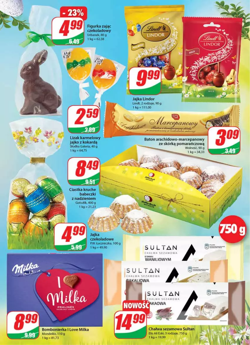 Gazetka promocyjna Dino - Gazetka - ważna 30.03 do 05.04.2022 - strona 5 - produkty: Babeczki, Baton, Chałwa, Ciastka, Lindor, Lindt, Milka, Sezam, Znicz