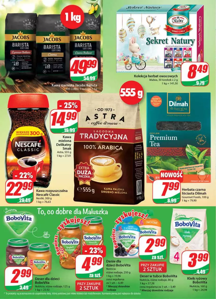 Gazetka promocyjna Dino - Gazetka - ważna 30.03 do 05.04.2022 - strona 6 - produkty: BIC, BoboVita, Danie dla dzieci, Deser, Dilmah, Dzieci, Herbata, Herbata czarna, Kawa, Kawa rozpuszczalna, Ryż, Ser