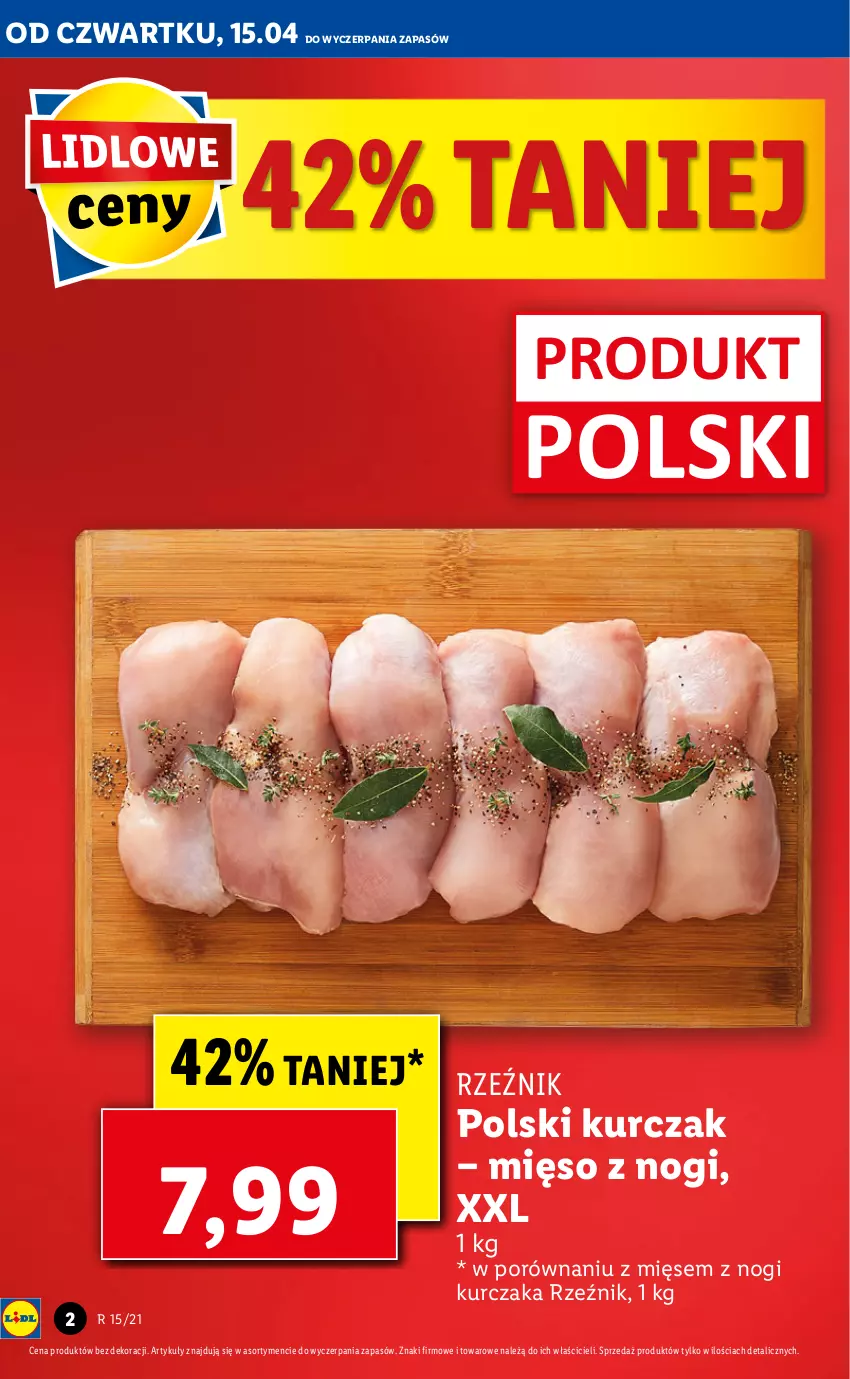 Gazetka promocyjna Lidl - GAZETKA - ważna 15.04 do 17.04.2021 - strona 2 - produkty: Kurczak, Mięso, Por