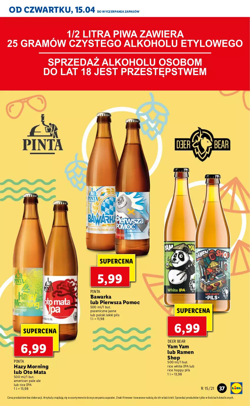 Gazetka promocyjna Lidl - GAZETKA - ważna 15.04 do 17.04.2021 - strona 37 - produkty: Warka