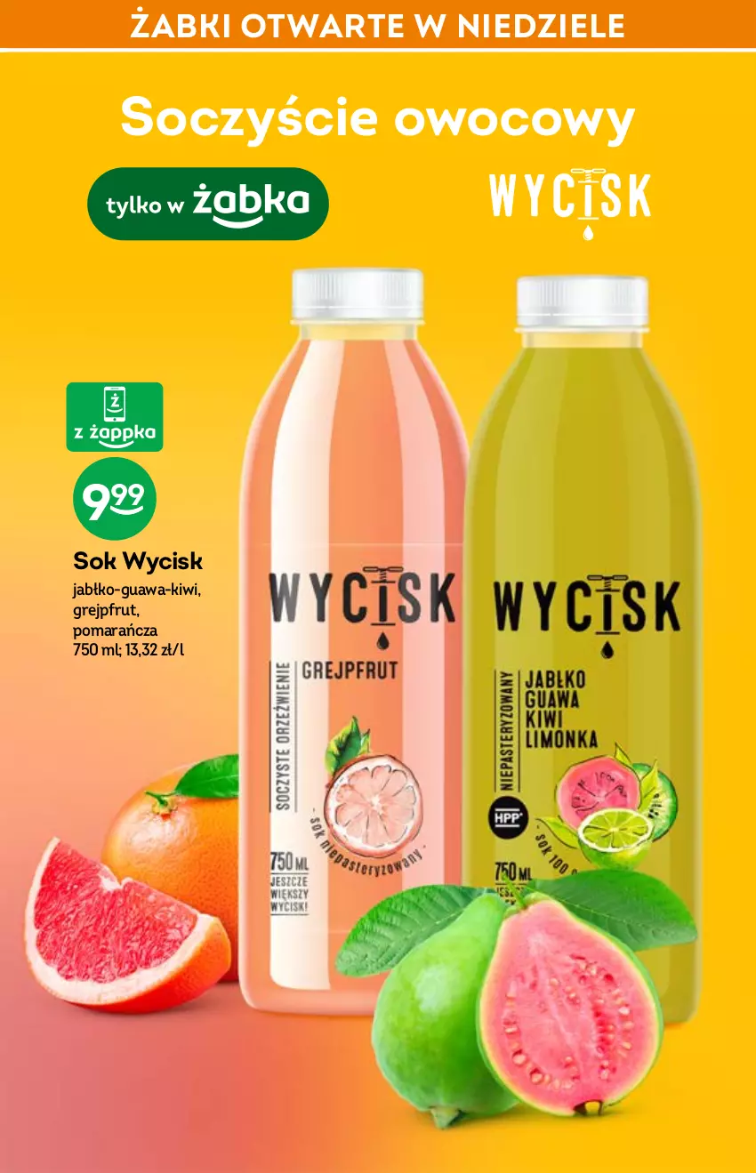 Gazetka promocyjna Żabka - ważna 30.03 do 12.04.2022 - strona 35 - produkty: Grejpfrut, Kiwi, Sok