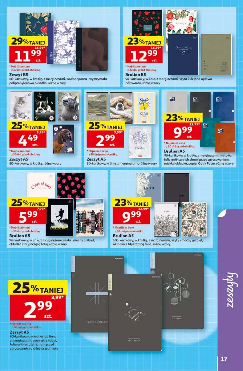 Gazetka promocyjna Auchan - Gazetka Szkoła Hipermarket Auchan - ważna 13.08 do 26.08.2026 - strona 17 - produkty: Gin, Klej, Lion, Papier, Por