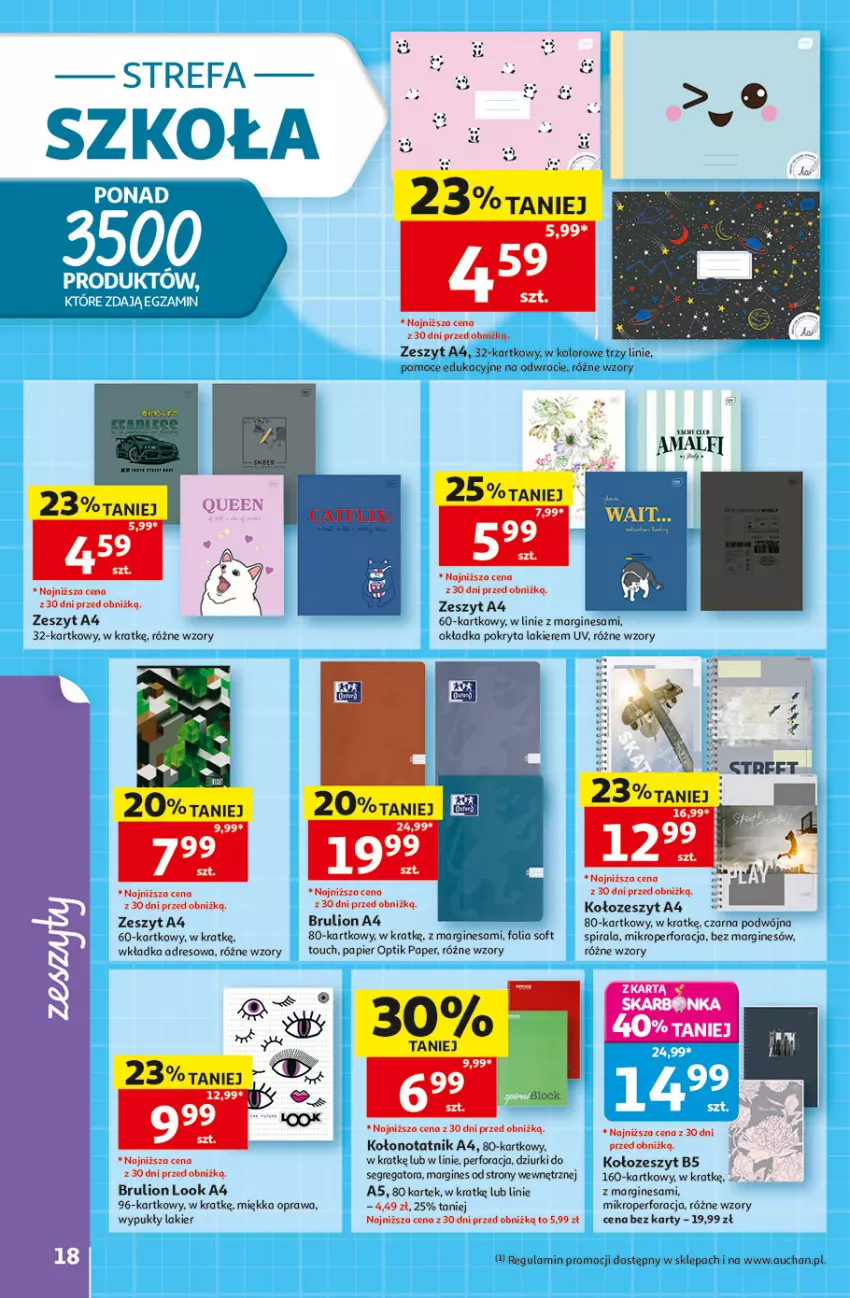 Gazetka promocyjna Auchan - Gazetka Szkoła Hipermarket Auchan - ważna 13.08 do 26.08.2026 - strona 18 - produkty: Dres, Gin, Lakier, Lion, Papier