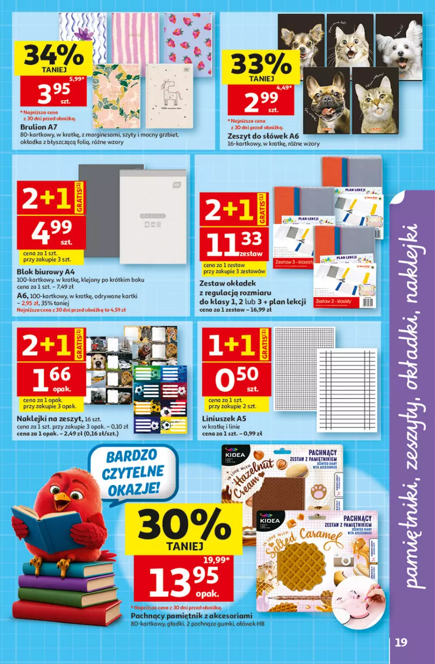 Gazetka promocyjna Auchan - Gazetka Szkoła Hipermarket Auchan - ważna 13.08 do 26.08.2026 - strona 19 - produkty: Biuro, Gin, Klej, Lion, Pamiętnik