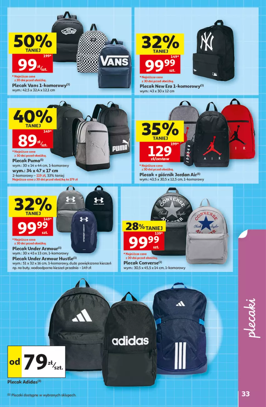 Gazetka promocyjna Auchan - Gazetka Szkoła Hipermarket Auchan - ważna 13.08 do 26.08.2026 - strona 33 - produkty: Adidas, Buty, Piórnik, Plecak, Por, Puma