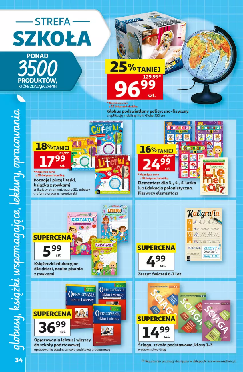 Gazetka promocyjna Auchan - Gazetka Szkoła Hipermarket Auchan - ważna 13.08 do 26.08.2026 - strona 34 - produkty: Dzieci, Fa, Gra, Książka, Mobil, Tera