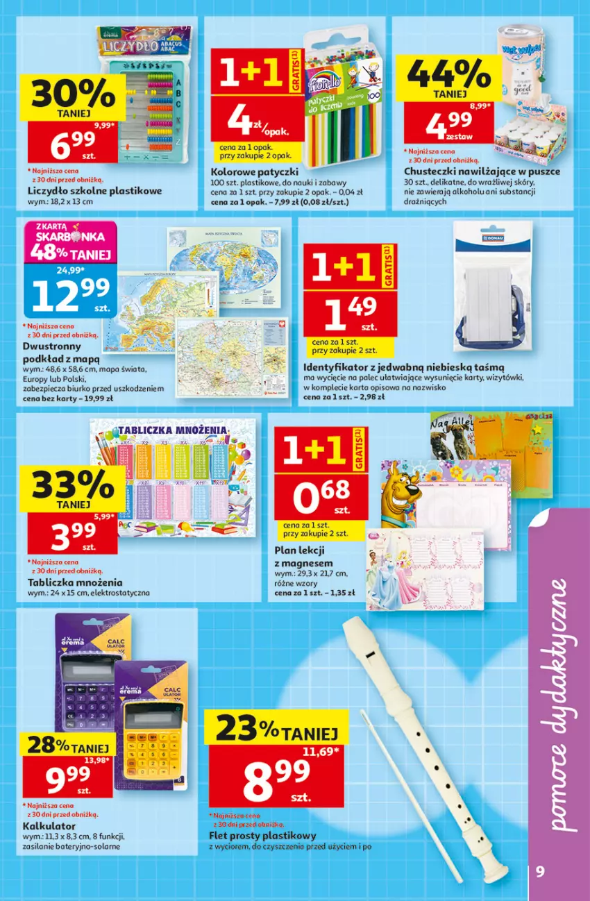 Gazetka promocyjna Auchan - Gazetka Szkoła Hipermarket Auchan - ważna 13.08 do 26.08.2026 - strona 9 - produkty: Biurko, Chusteczki, Noż, Piec, Podkład, Silan