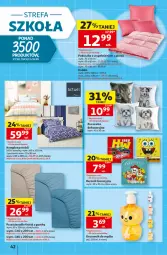 Gazetka promocyjna Auchan - Gazetka Szkoła Hipermarket Auchan - Gazetka - ważna od 26.08 do 26.08.2026 - strona 42 - produkty: Kołdra, Pościel, Poszewka, Prześcieradło, Ręcznik, Komplet pościeli, Dozownik, Poduszka, Fa