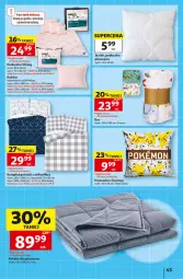 Gazetka promocyjna Auchan - Gazetka Szkoła Hipermarket Auchan - Gazetka - ważna od 26.08 do 26.08.2026 - strona 43 - produkty: Koc, Kołdra, Pościel, Poszewka, Komplet pościeli, Poduszka