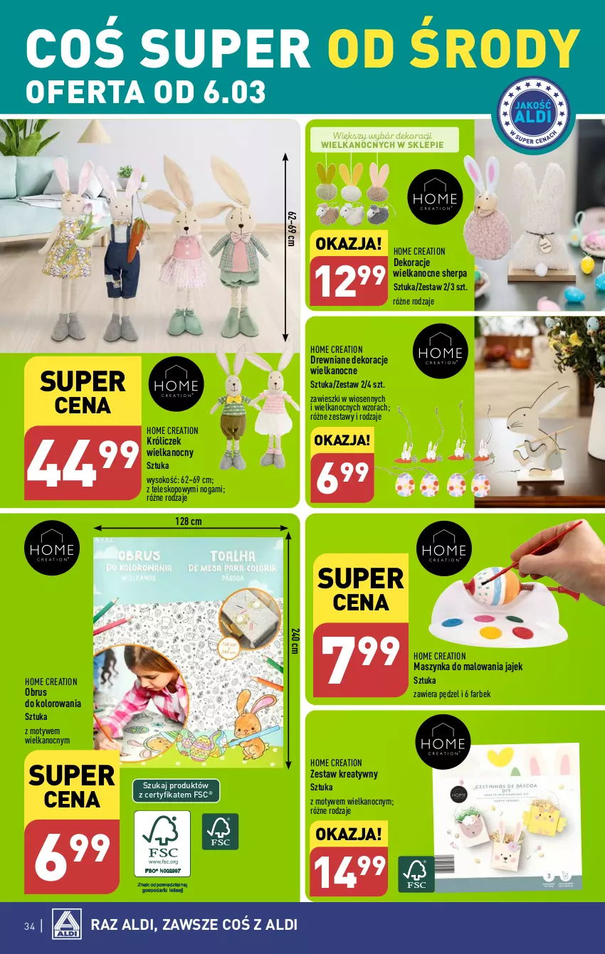 Gazetka promocyjna Aldi - Pełna oferta - ważna 04.03 do 09.03.2024 - strona 34 - produkty: Fa, Maszynka, Obrus, Sok, Szynka, Teleskop, Zawieszki