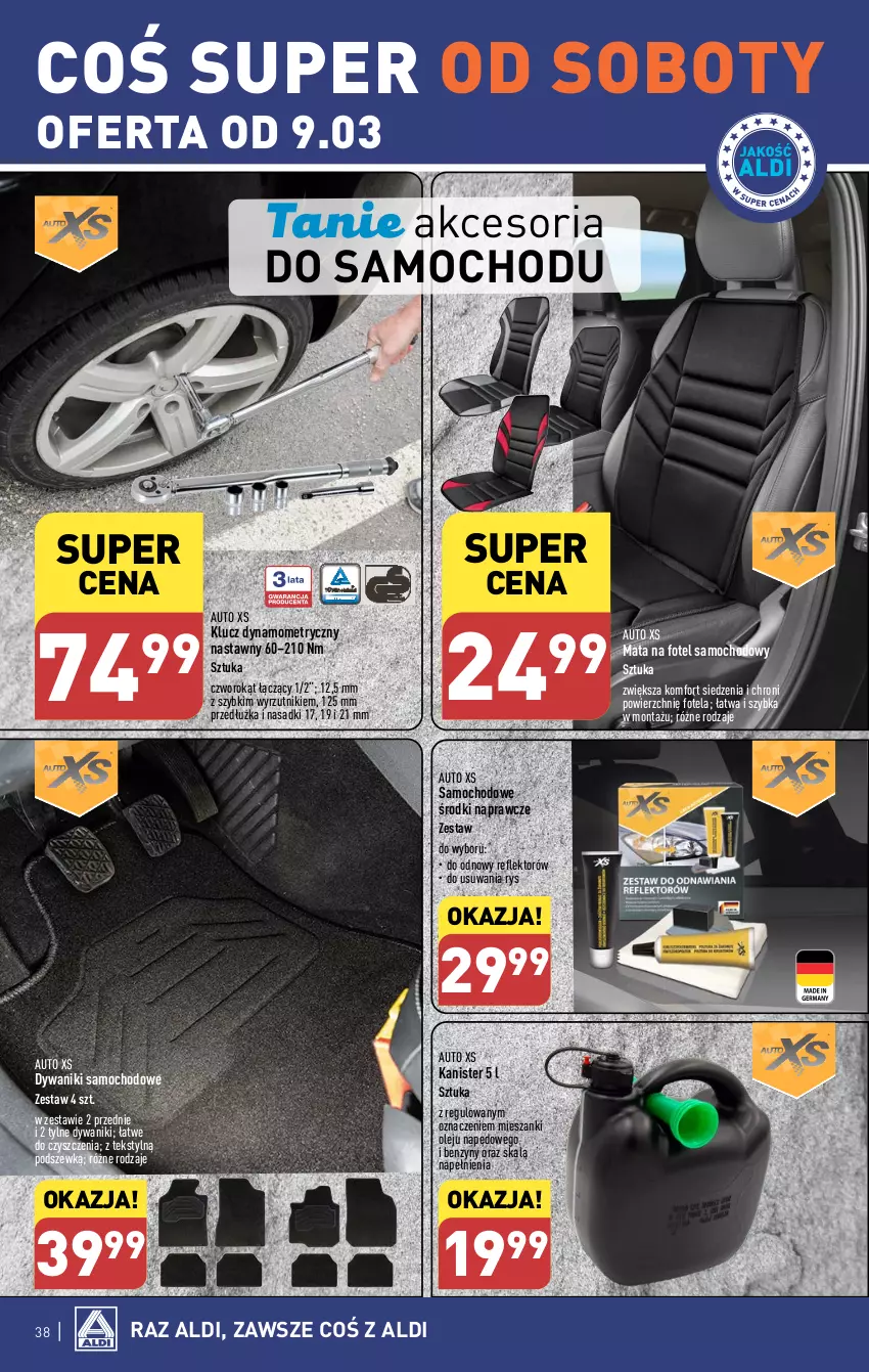 Gazetka promocyjna Aldi - Pełna oferta - ważna 04.03 do 09.03.2024 - strona 38 - produkty: Dywan, Dywanik, Fotel, Olej, Reflektor