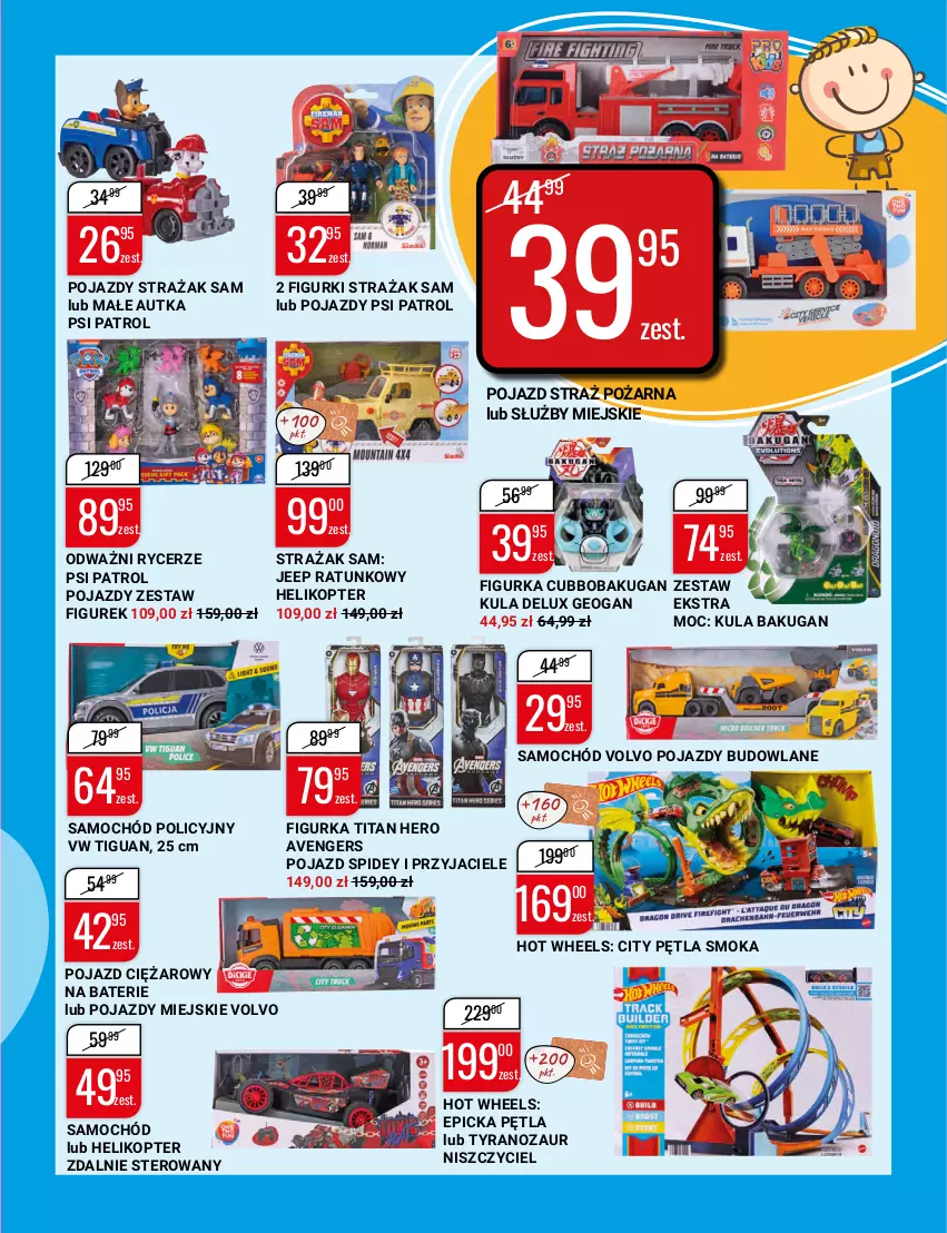 Gazetka promocyjna Bi1 - Dzień dziecka - ważna 25.05 do 01.06.2022 - strona 3 - produkty: Avengers, Helikopter, Hot Wheels, Pojazd, Pojazdy budowlane, Psi Patrol, Samochód, Straż pożarna