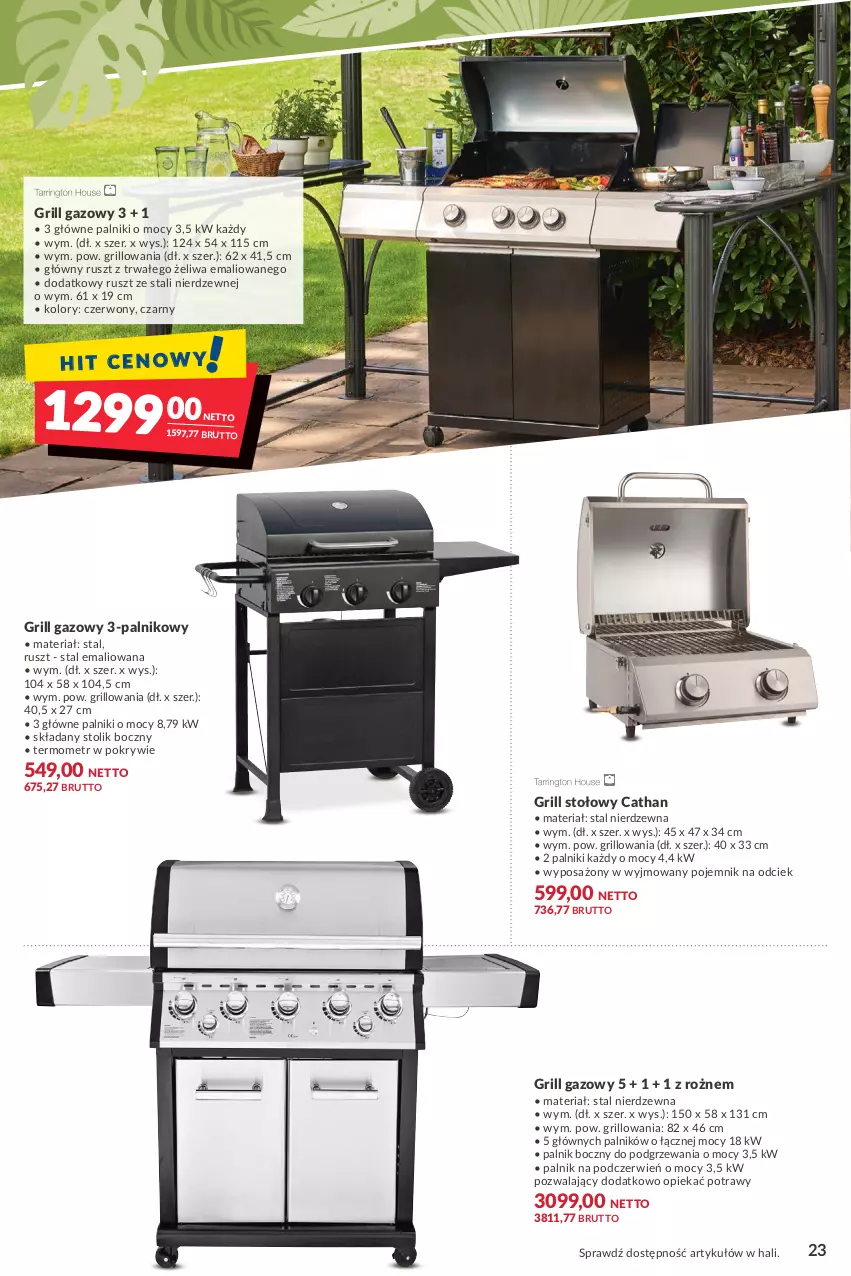 Gazetka promocyjna Makro - [Oferta specjalna] Lato w ogrodzie - ważna 04.05 do 16.05.2022 - strona 23 - produkty: Grill, Grill gazowy, Pojemnik, Stolik, Termometr